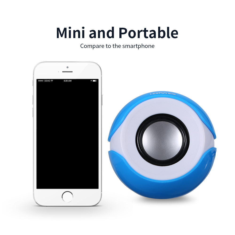 Loa Nghe Nhạc Mini Để Bàn Có Giắc Cắm 3,5 Mm Cho Máy Tính Xách Tay / MP3 / Điện Thoại Thông Minh, Màu Hồng