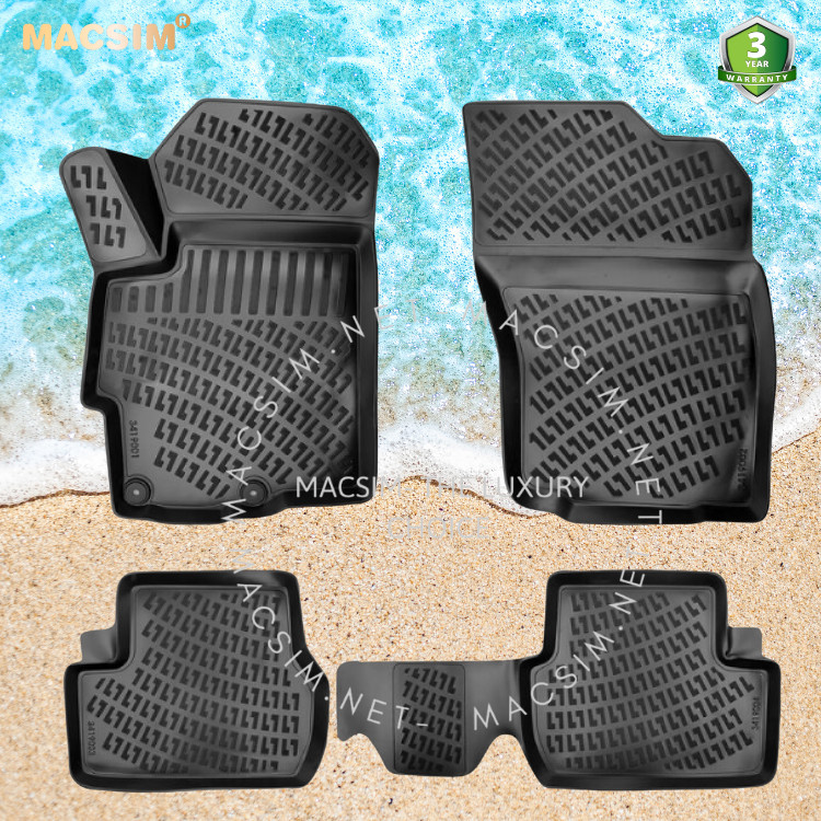 Thảm lót sàn ô tô nhựa TPU Silicon Mitsubishi lancer 2007- 2017 Nhãn hiệu Macsim