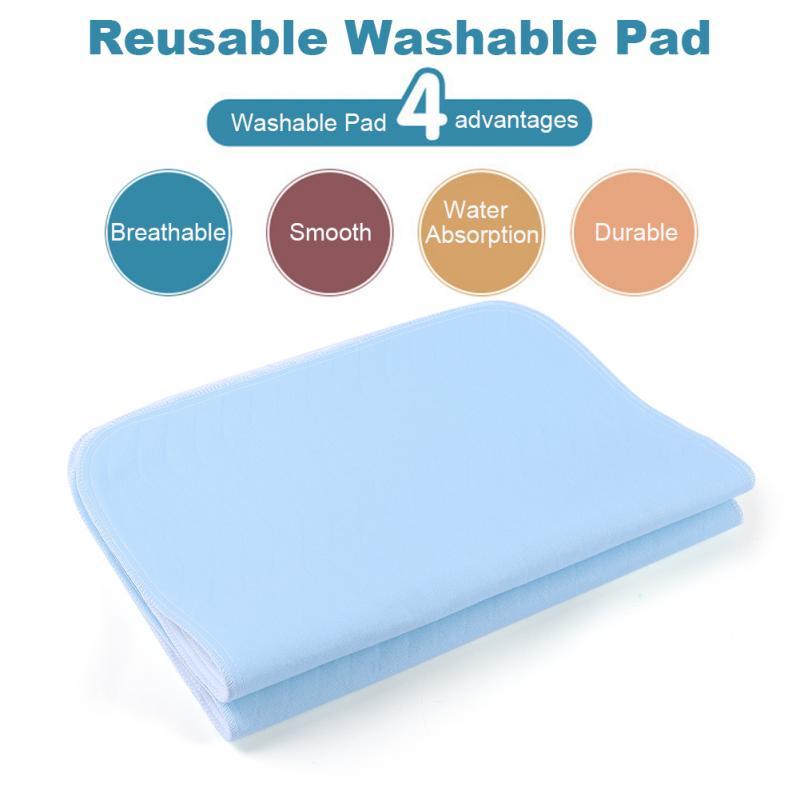 2 Chiếc 45*60Cm Có Thể Tái Sử Dụng Tiểu Tiện Giường Lót 4 Lớp Có Thể Rửa Miếng Lót Thấm Hút Miếng Lót Cho Người Lớn Không Tự Chủ Miếng Lót bé Đái Dầm