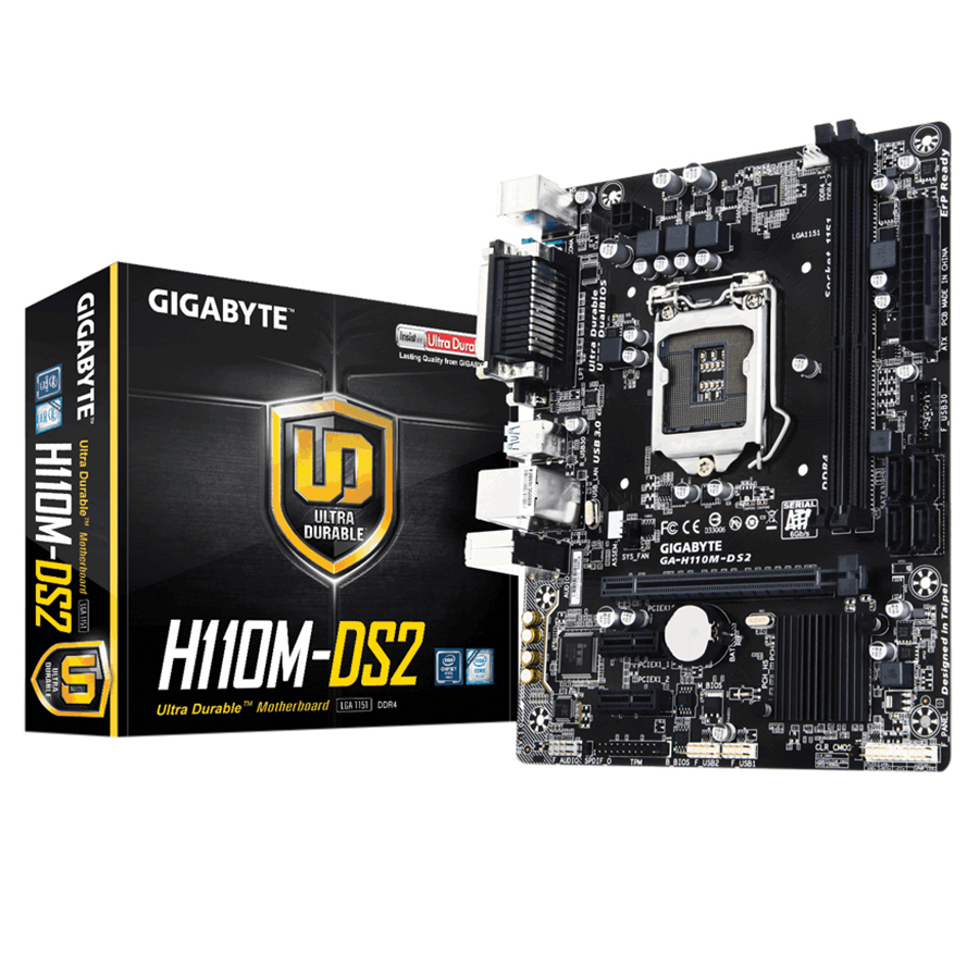 Bo Mạch Chủ Mainboard Gigabyte H110M-DS2 - Hàng Chính Hãng