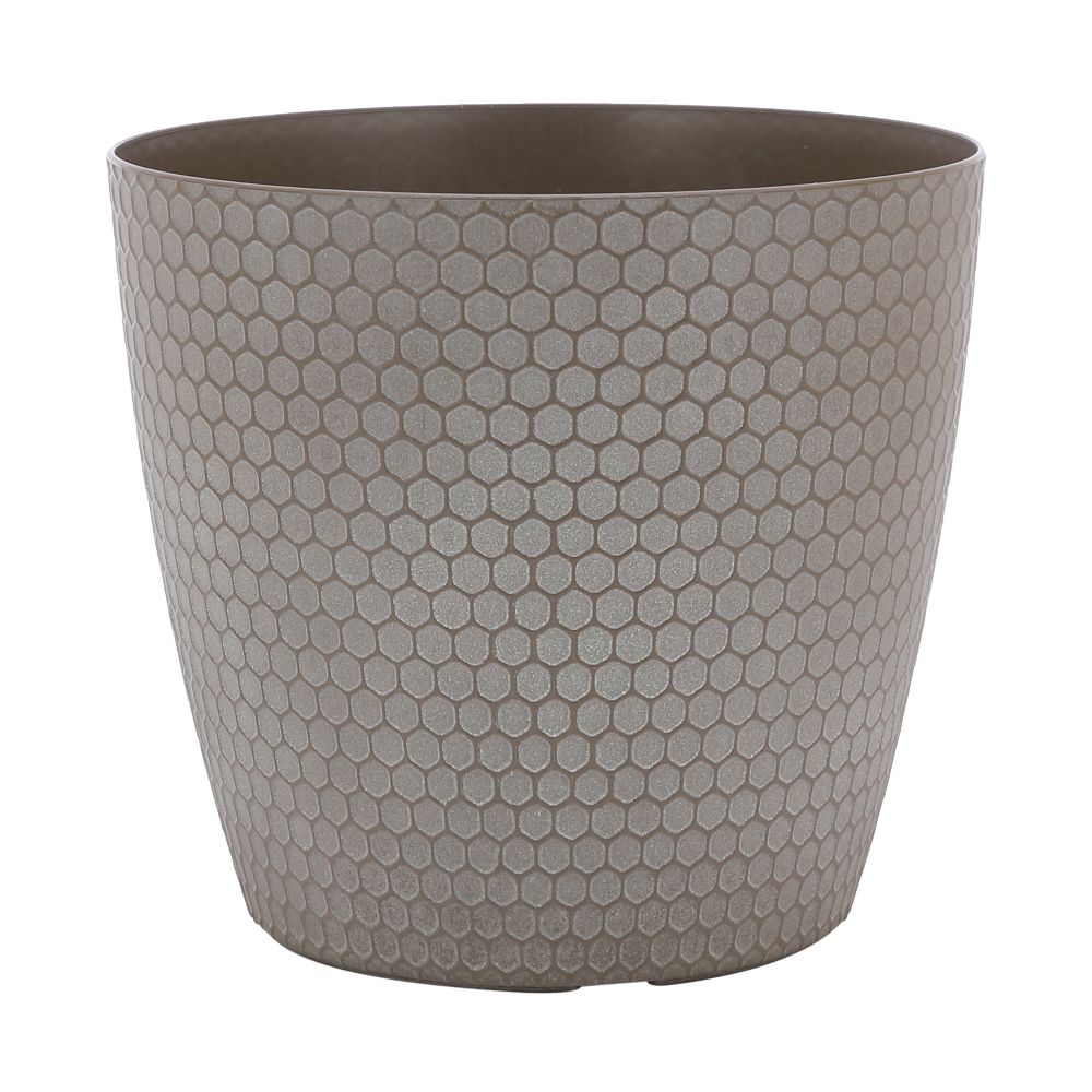 Chậu trồng cây bằng nhựa PP SANDORA màu nâu, 22x22x20 cm | Index Living Mall - Phân phối độc quyền tại Việt Nam