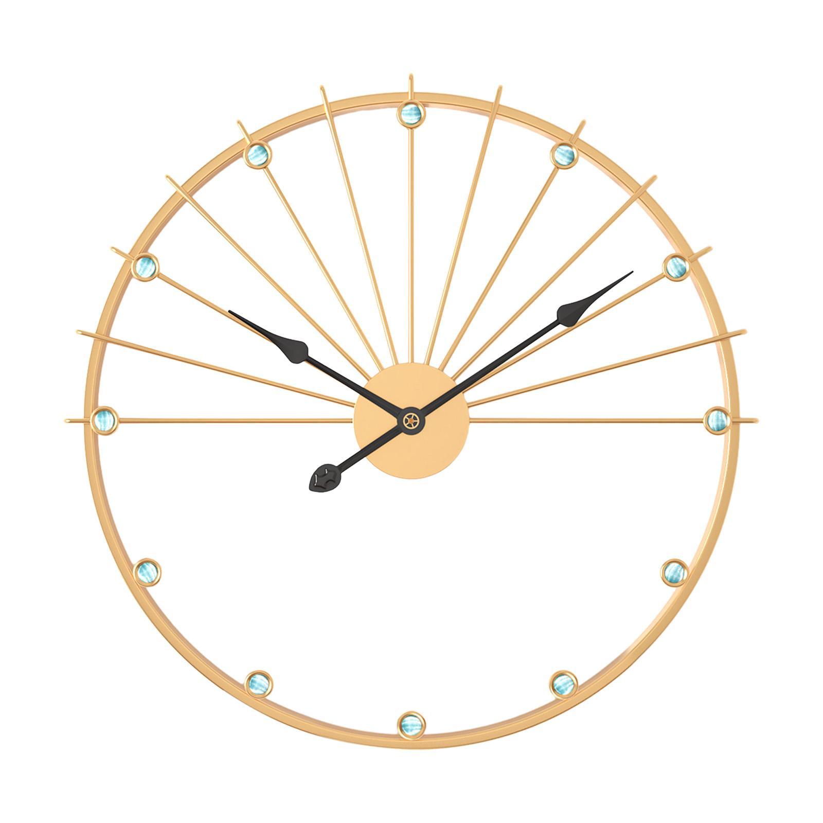 Non Ticking Silent Clock Unique Wall Art Clock for Kitchen Study Living Room