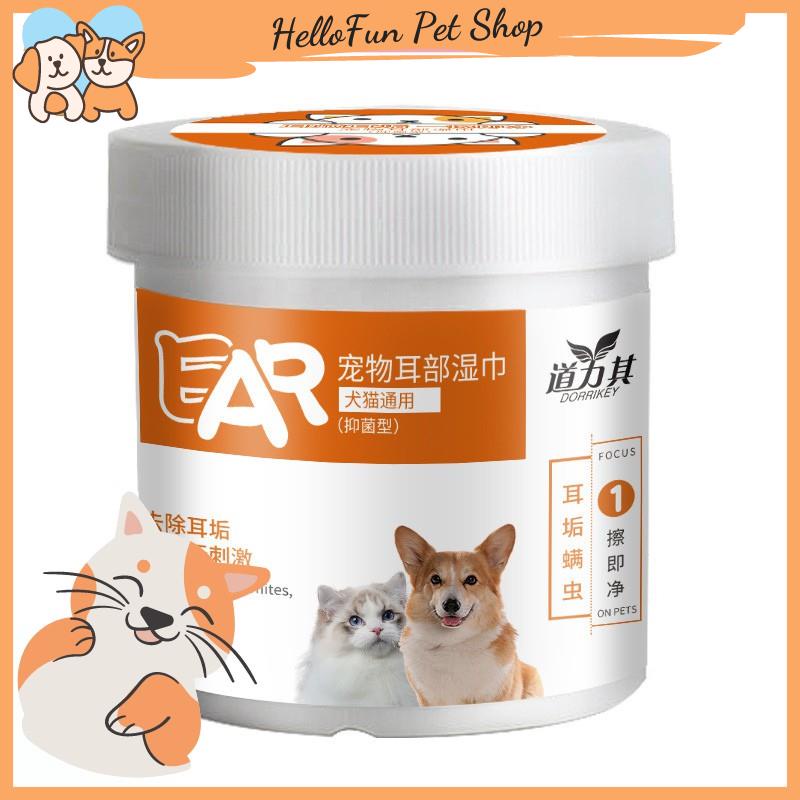 Khăn ướt lau mắt và tai cho thú cưng Dorrikey