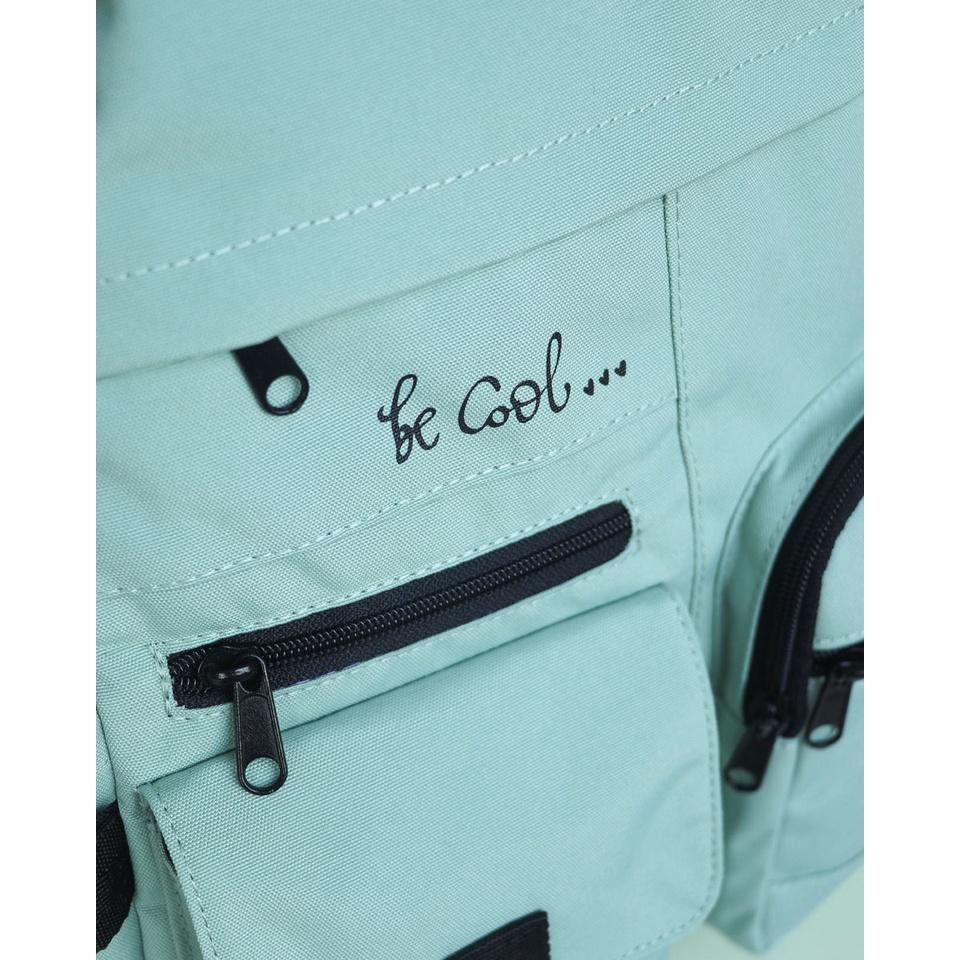 Balo học sinh Unisex thời trang, tone màu pastel - BOM