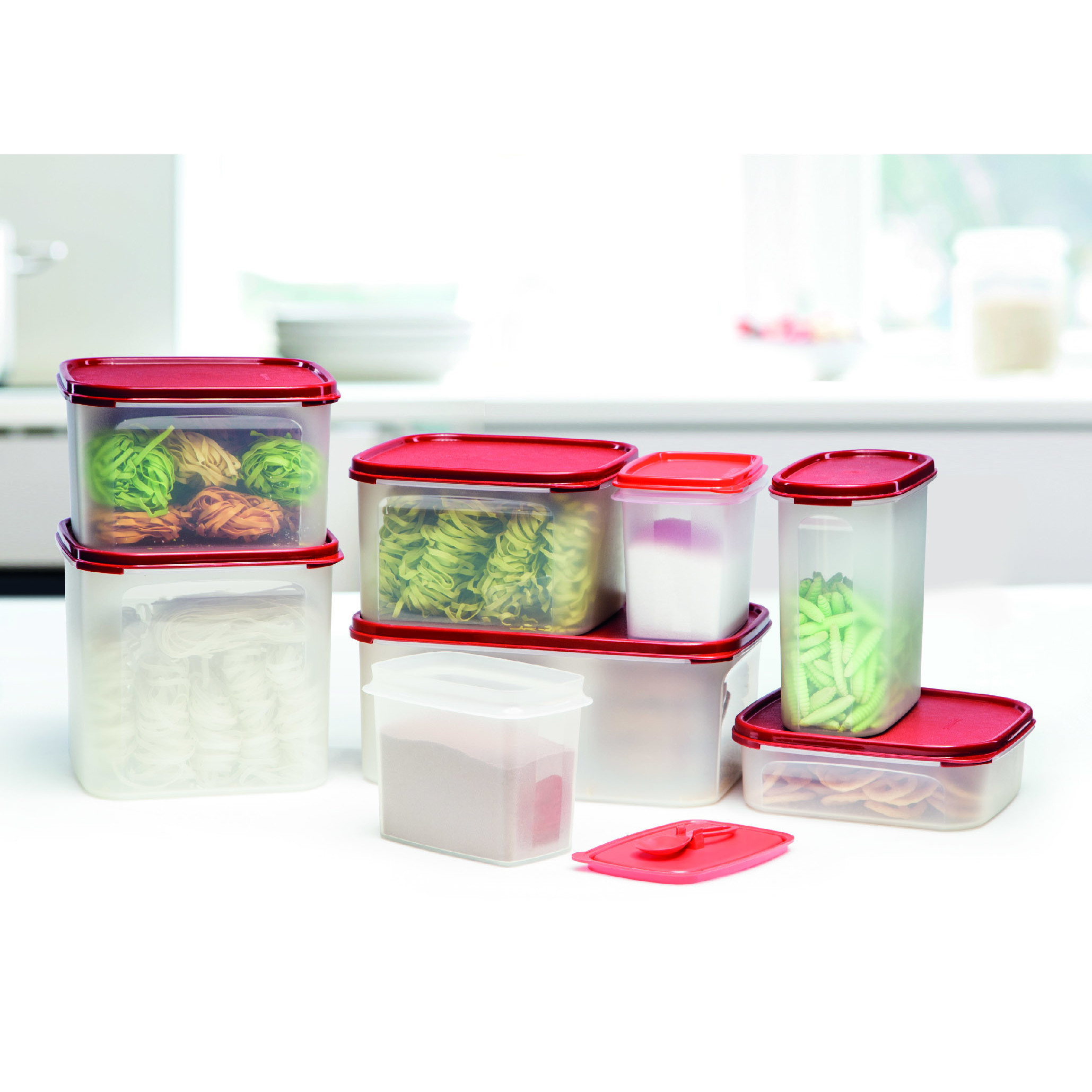 Bộ Hộp Kệ Bếp Tupperware Modular Mate Super Kitchen 9 Hộp - Hàng chính hãng