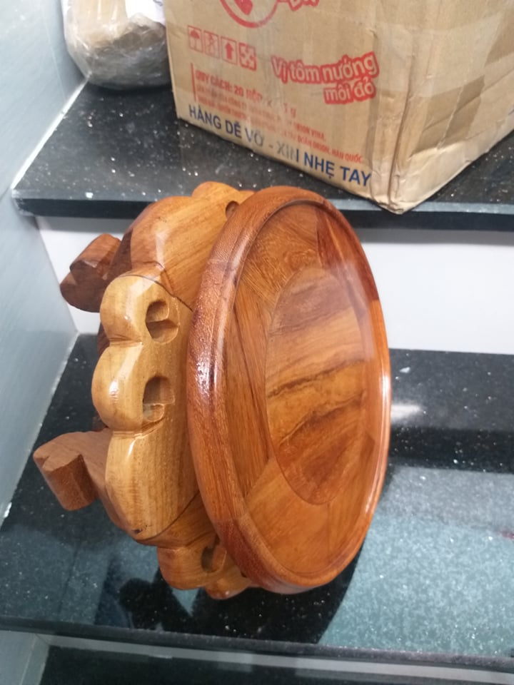 Đôn gỗ hương mặt 20cm cao 16cm
