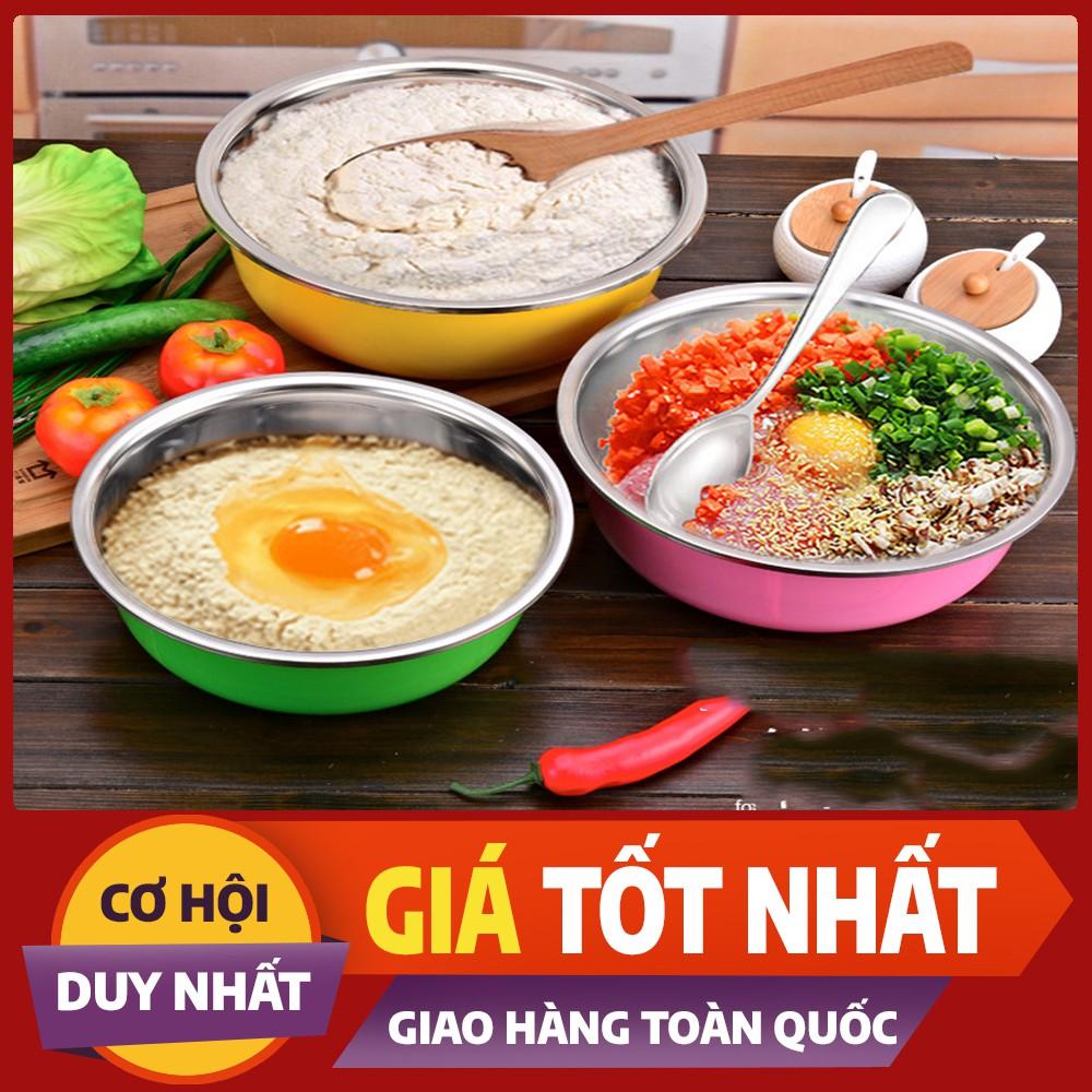 Bộ Thau Chậu Inox 3 Món Cao Cấp