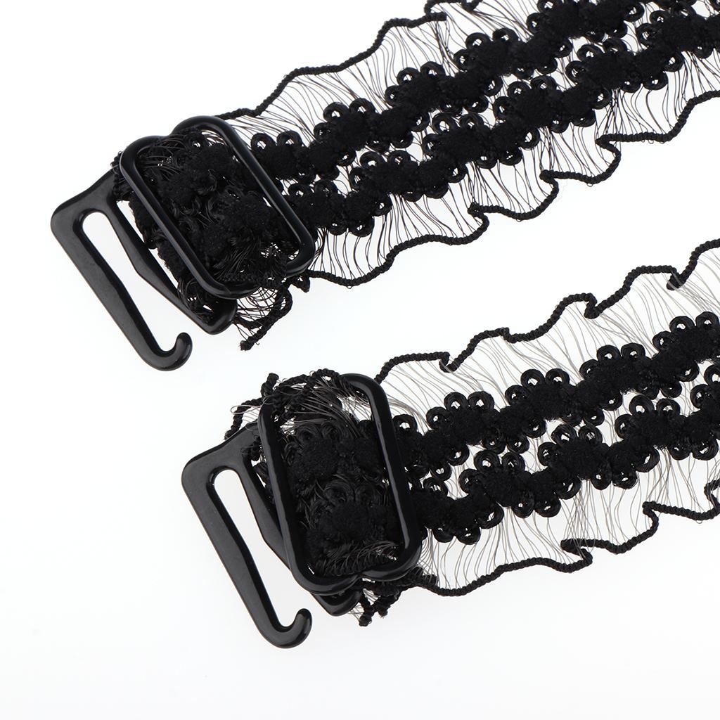 Womens Elastic Lace Bra Straps Non-slip Seamless Shoulder Strap Replacement