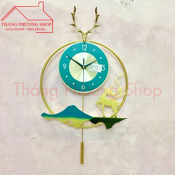 Đồng Hồ Treo Tường Quả Lắc Thảo Nguyên Xanh TP-039