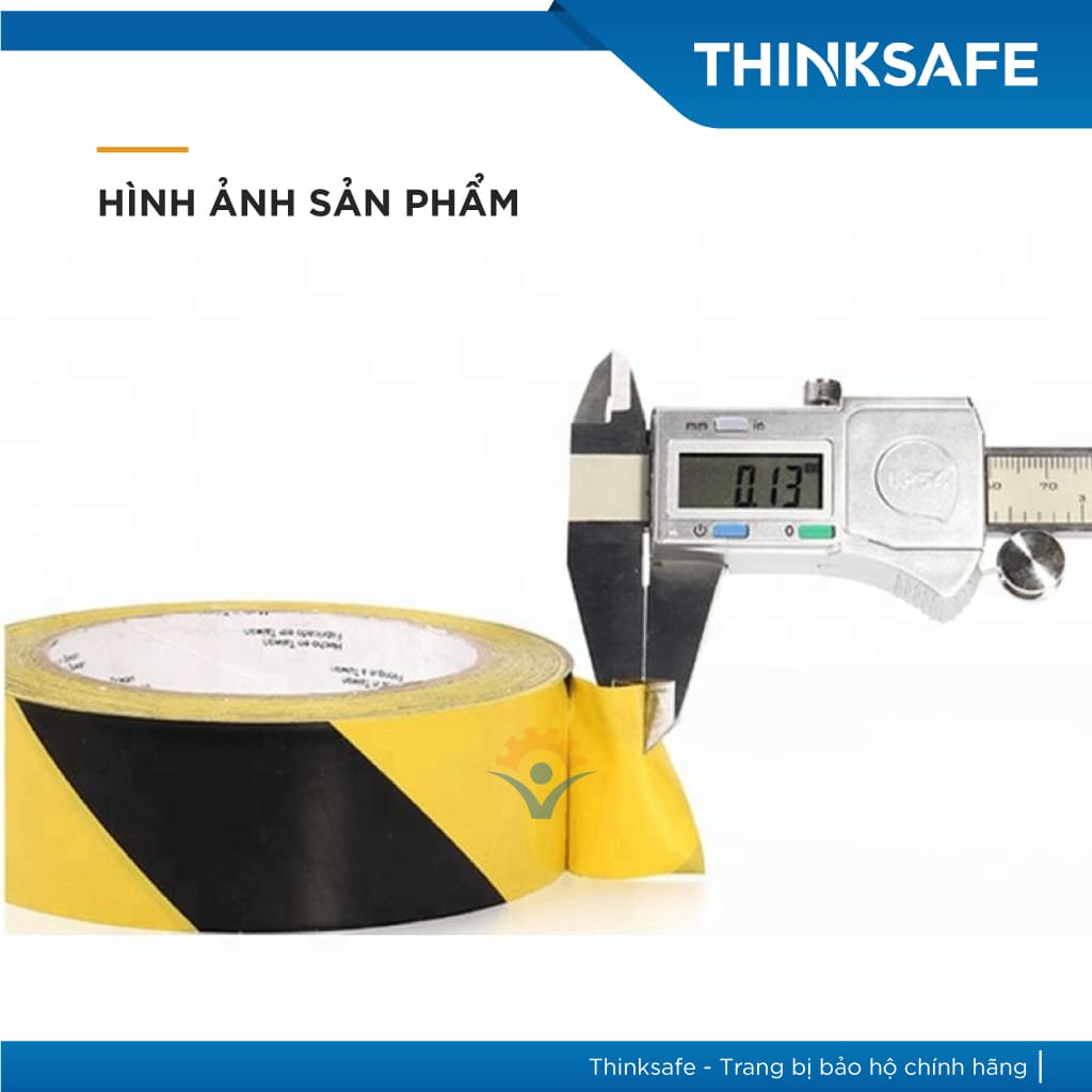 Băng keo cảnh báo dán nền 3M 766 màu vàng sọc đen chuyên dùng dán nền cảnh báo cho nhà xưởng tủ điện