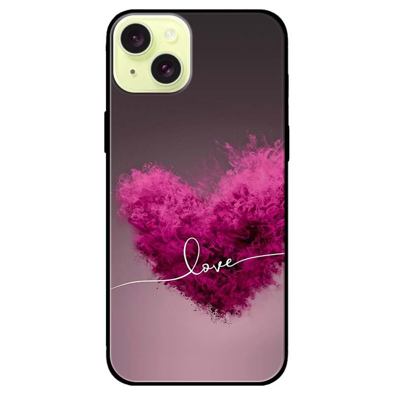 Ốp lưng dành cho Iphone 15 - Iphone 15 Plus - Iphone 15 Pro - Iphone 15 Pro Max - Tim Love Hồng - Hàng Chính Hãng