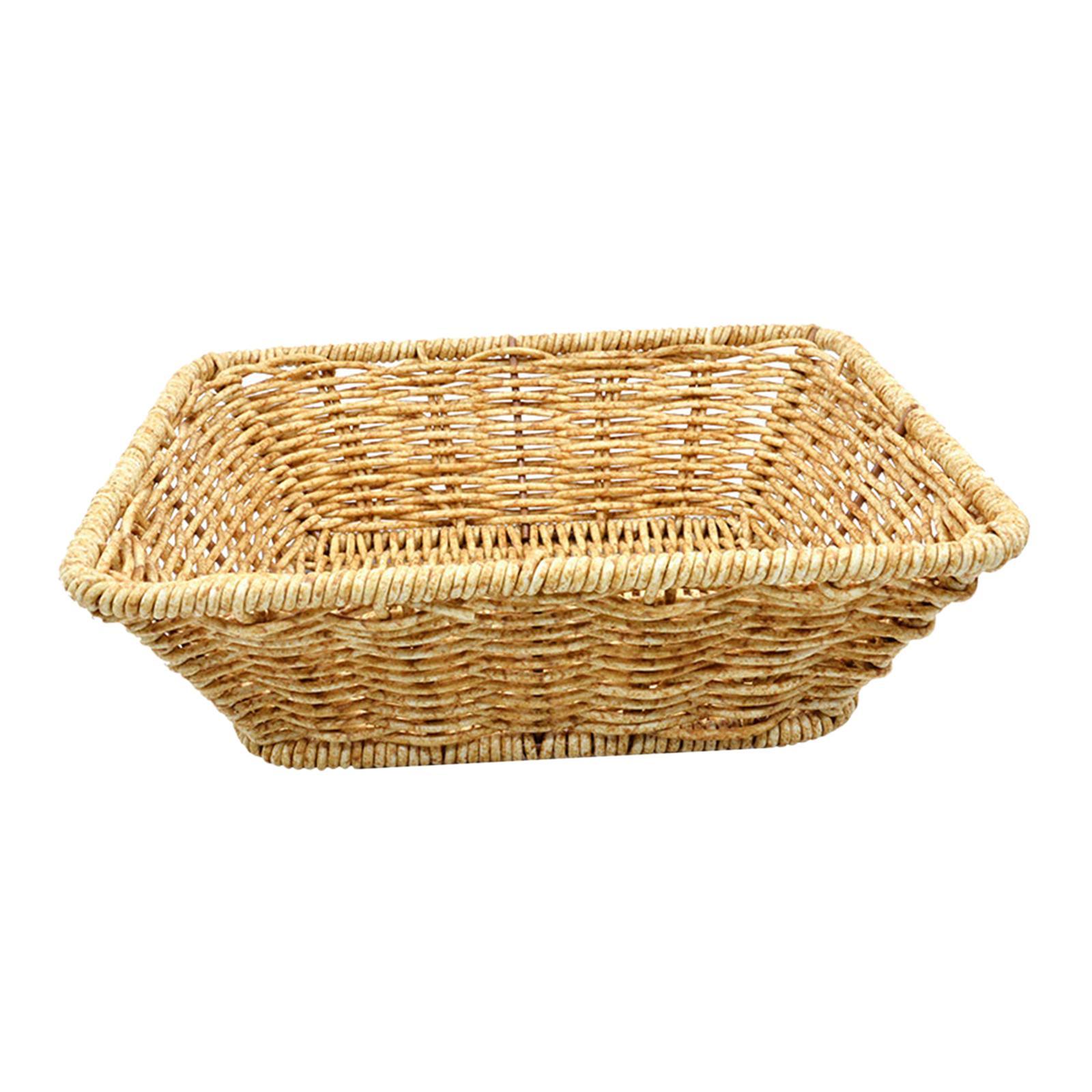 Woven Fruit Basket Kitchen Fruit Bowl, Food Serving Holder Farmhouse Decor Multifunctional Food Vegetables Serving Basket for Vegetables, Camping