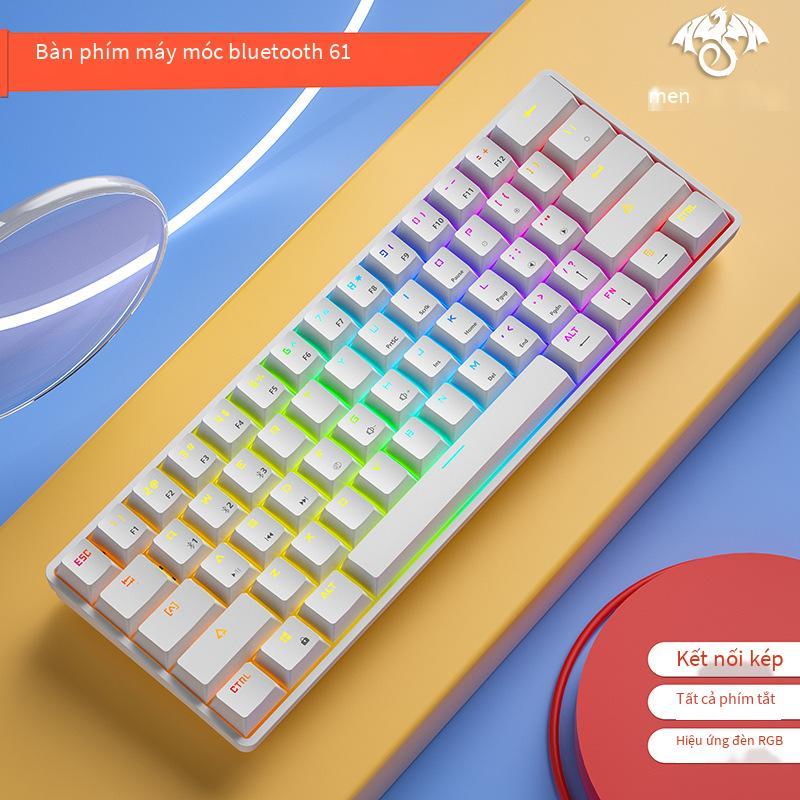 Khuyến Mãi Crack K28 Game Có Dây Bàn Phím Cơ RGB Di Động Điện Thoại Máy Tính Bảng MCA Chơi Game Không Dây Bluetooth Bàn Phím Cơ