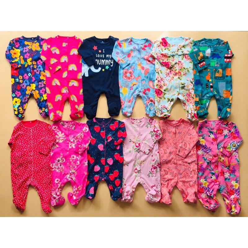 Body Trẻ Em Sleep Suit Dài Liền Vớ