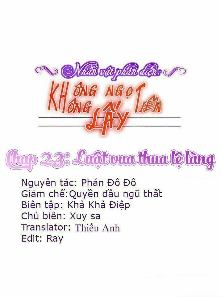 nhân vật phản diện: không ngọt không lấy tiền chapter 23 1
