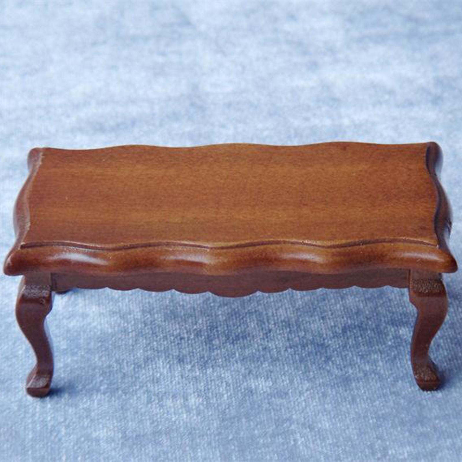 2Pcs 1:12 Doll House Furniture Miniature Tea Table