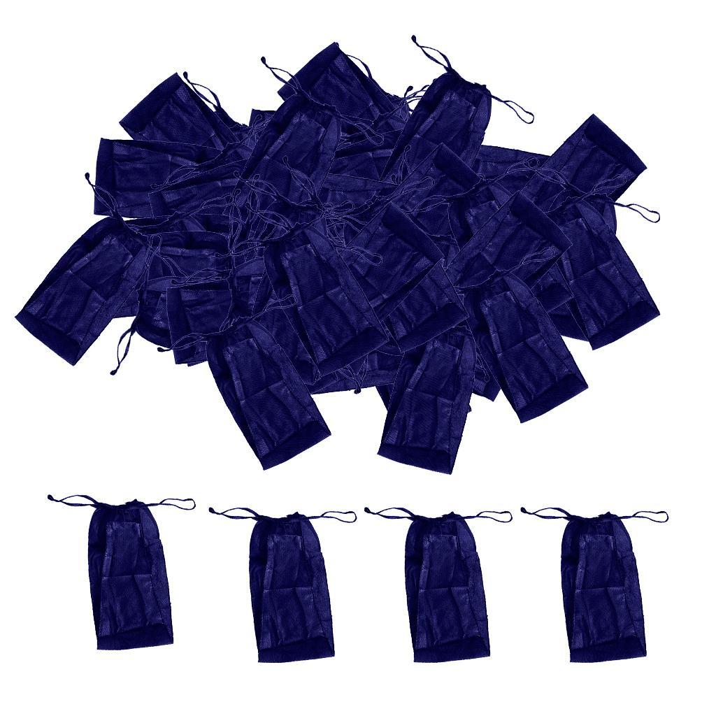 100X women's disposable non-woven underwear panties for beauty spa sauna blue,