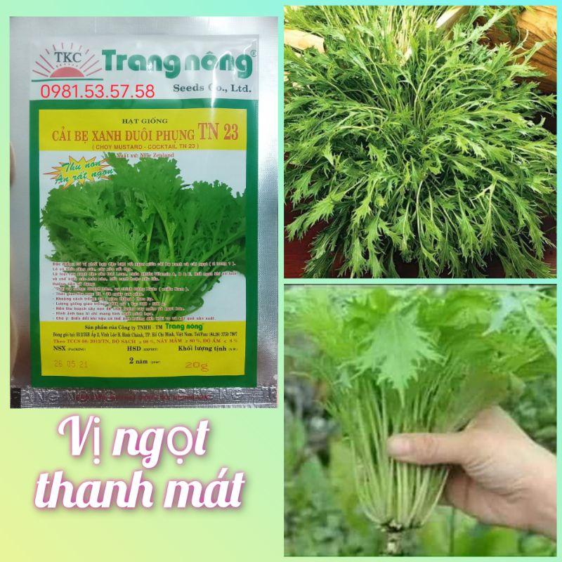 HẠT GIỐNG CẢI ĐUÔI PHỤNG TRANG NÔNG 20GR