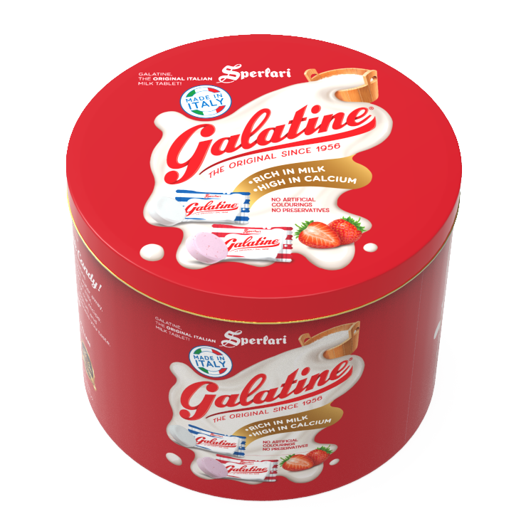 Hộp Kẹo Vị Sữa Và Dâu Galatine 200G