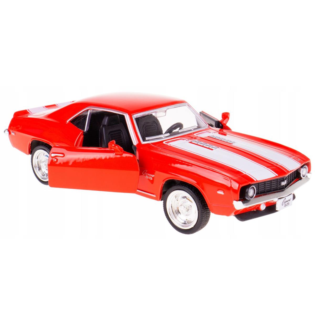 Đồ Chơi Mô Hình Siêu Xe Đua - Chevrolet Camaro SS 1969 Chạy Trớn - RMZ City 554026 - Màu Đỏ