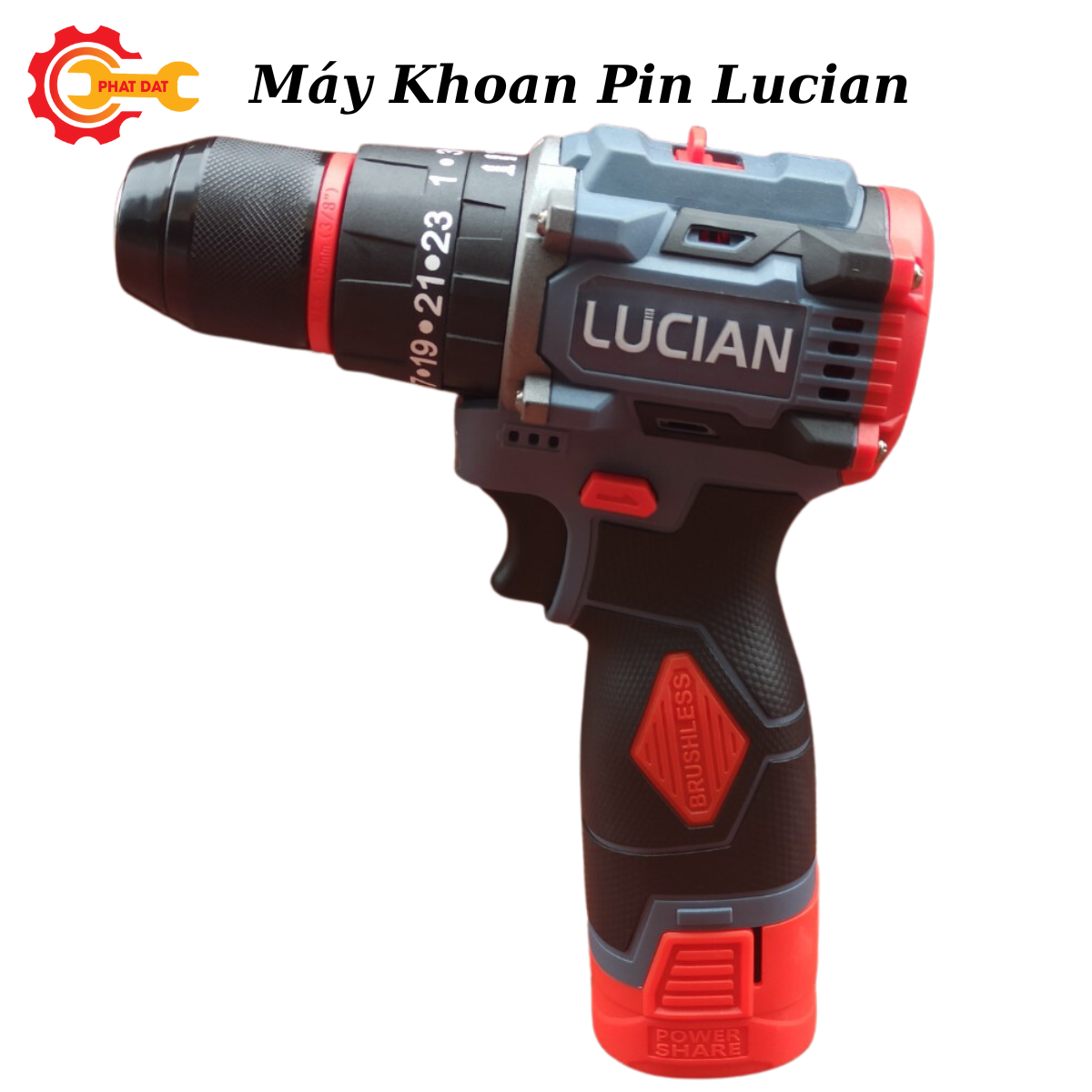 Máy Khoan Pin 3 Chức Năng LUCIAN LC-KP101M - Động Cơ Không Chổi Than