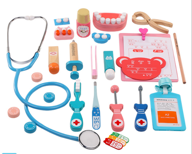 Bộ đồ chơi bác sĩ bằng gỗ 36 chi tiết cao cấp cho bé