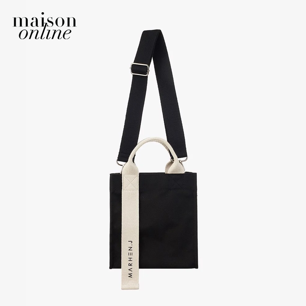 Marhen.J - Túi đeo vai chữ nhật vải bố Ricky Mini MJ18BRCKMN-BK