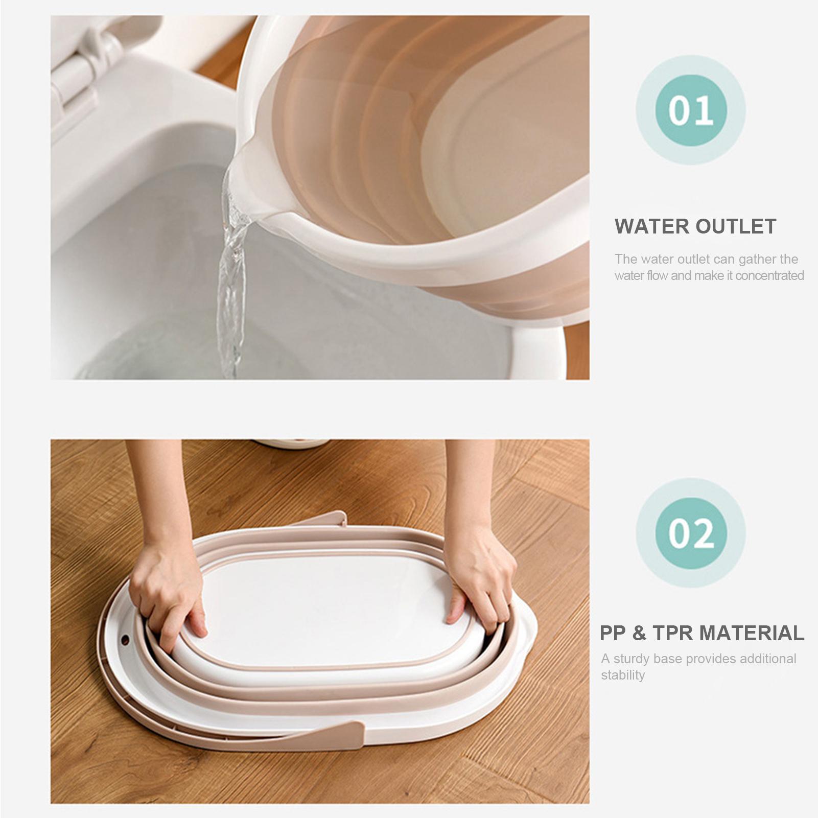 Xô có thể thu gọn có tay cầm