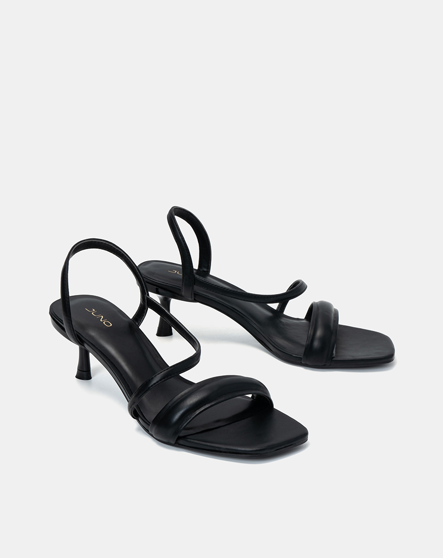 Giày Sandal Nữ 7cm Thời Trang JUNO Gót Thanh Quai Phồng SD07084