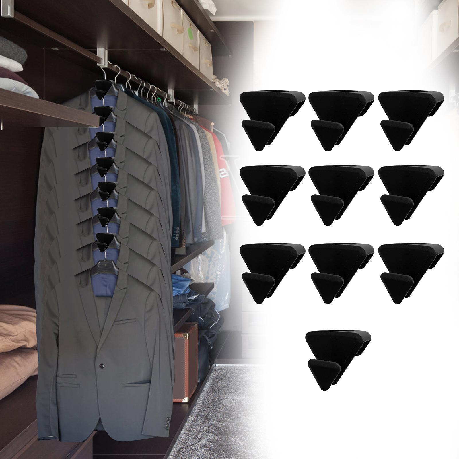 10x Hanger Hook Clothes Hanger Hanger Clips Closet Organizer for Home Closet