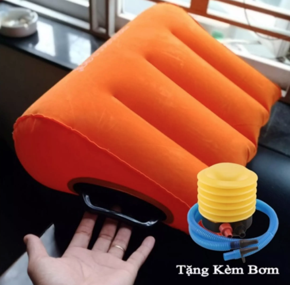 Ghế Đệm Mông, Tựa Lưng Tay Vịn Femme Orange tặng bơm hơi