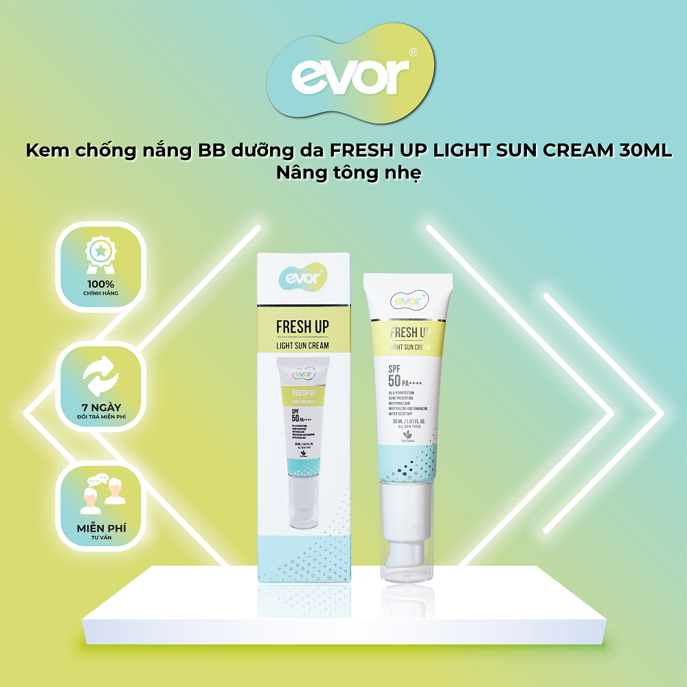 Everyday Beauty Cream Fresh Up 30ml – Kem Dưỡng Bảo Vệ Và Làm Đẹp Trong 1 Bước | EVOR
