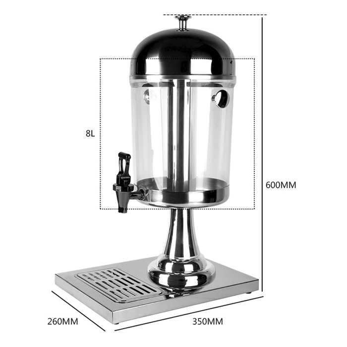 Bình Đựng Nước Ép Trái Cây Inox (8 Lít)