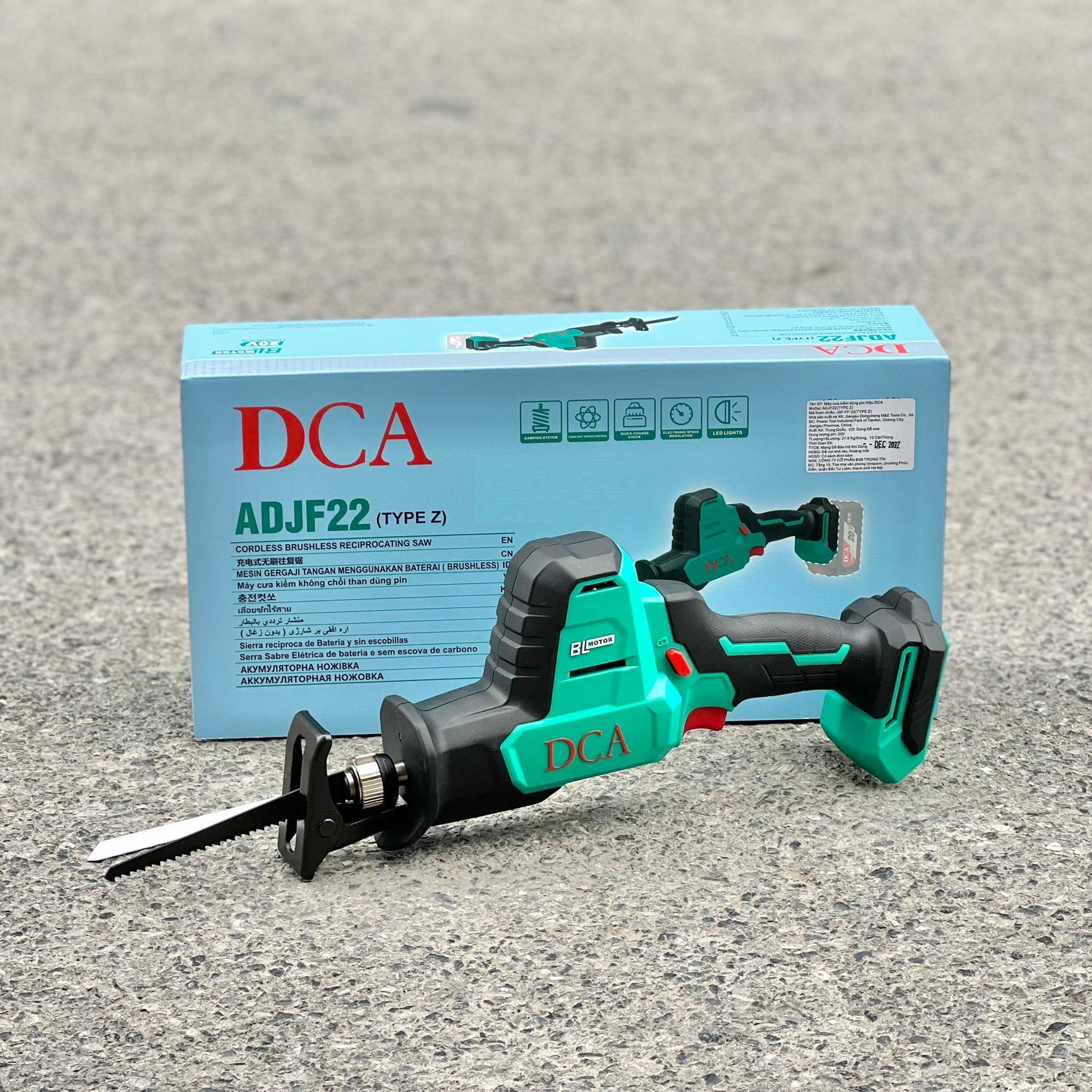 MÁY CƯA KIẾM KHÔNG CHỔI THAN DÙNG PIN 20V DCA ADJF22Z - HÀNG CHÍNH HÃNG