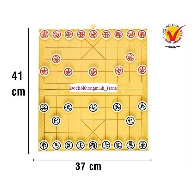 Cờ Tướng Size Lớn, Bàn cờ là hộp đựng, cờ nhựa đặc cao cấp.