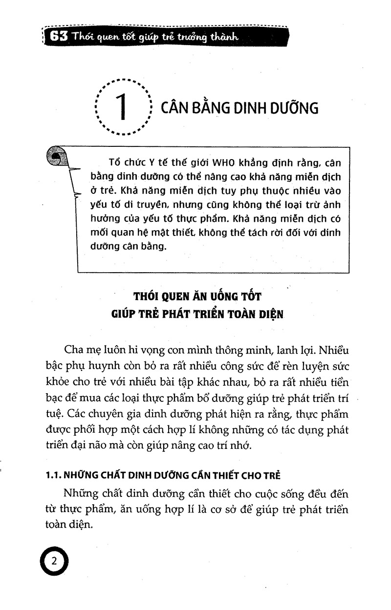 Sách: 63 Thói Quen Tốt Giúp Trẻ Trưởng Thành