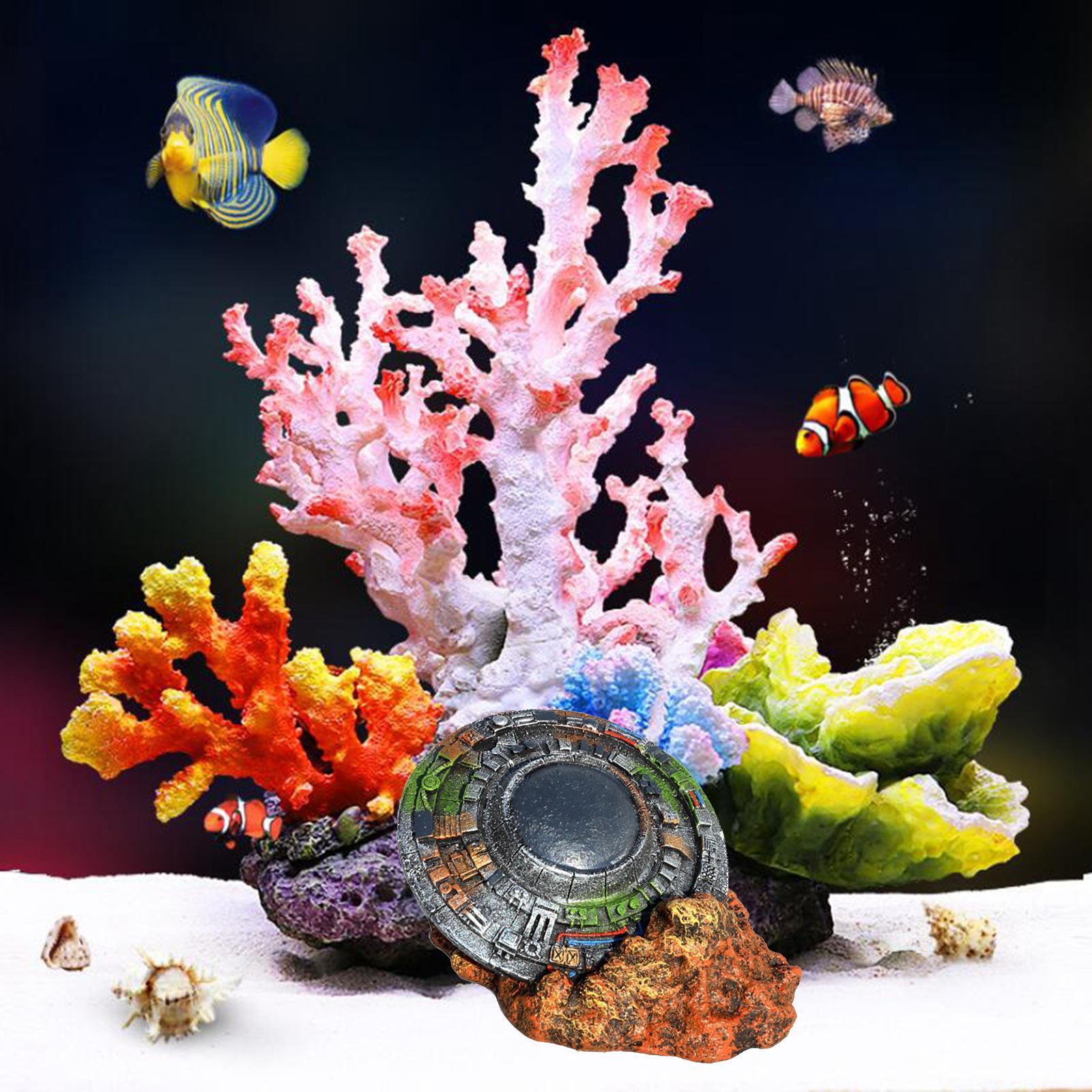 Resin Aquarium Ornament  Fish Tank Artificial Hiding Cave Accessories