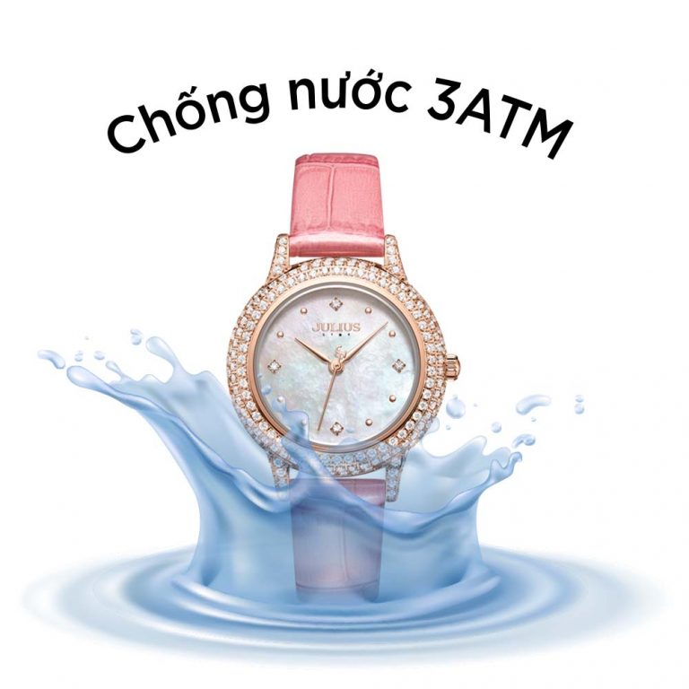 Đồng Hồ Nữ JS-044A Kính Sapphire Julius Hàn Quốc Dây Da