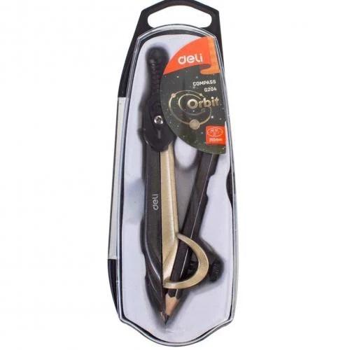 Bộ Compa Sắt Kèm Bút Chì Gỗ - Deli EG20402
