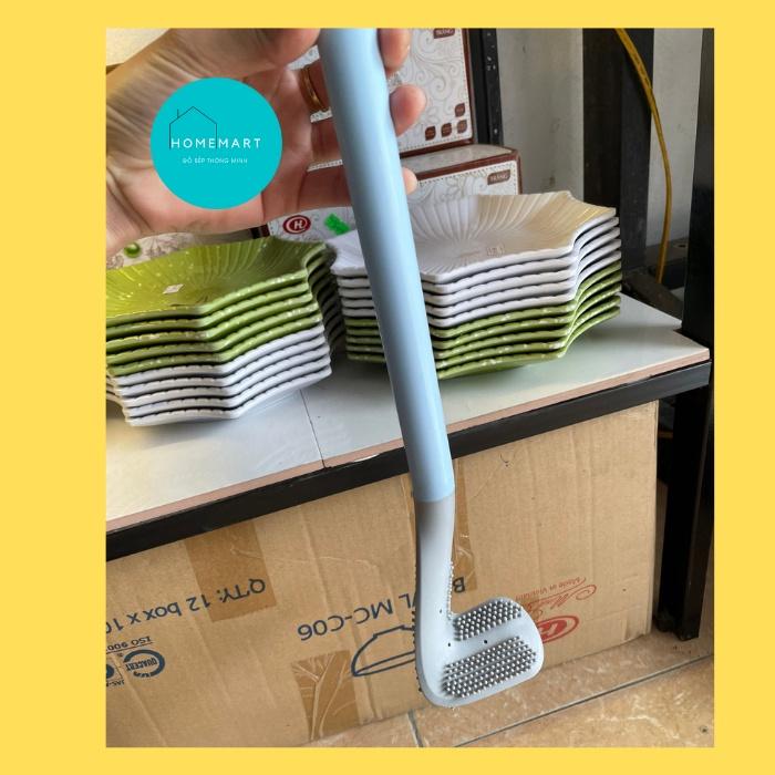 Cọ Toilet Silicon Chổi cọ rửa nhà vệ sinh bồn cầu