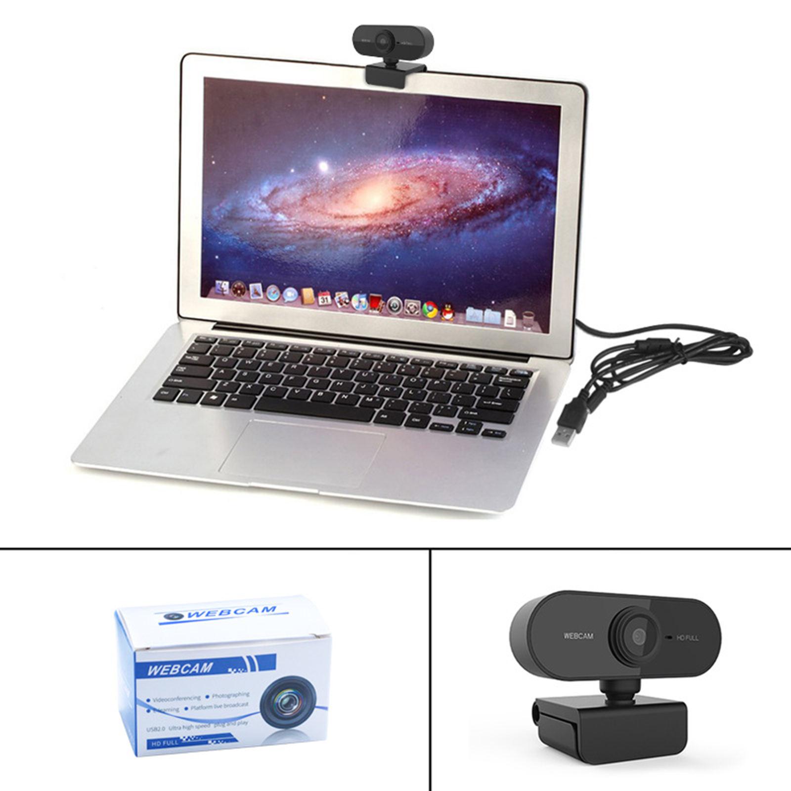 Smart HD Webcam PC Desktop Plug and Play USB Built-in Microphone for Webcast
