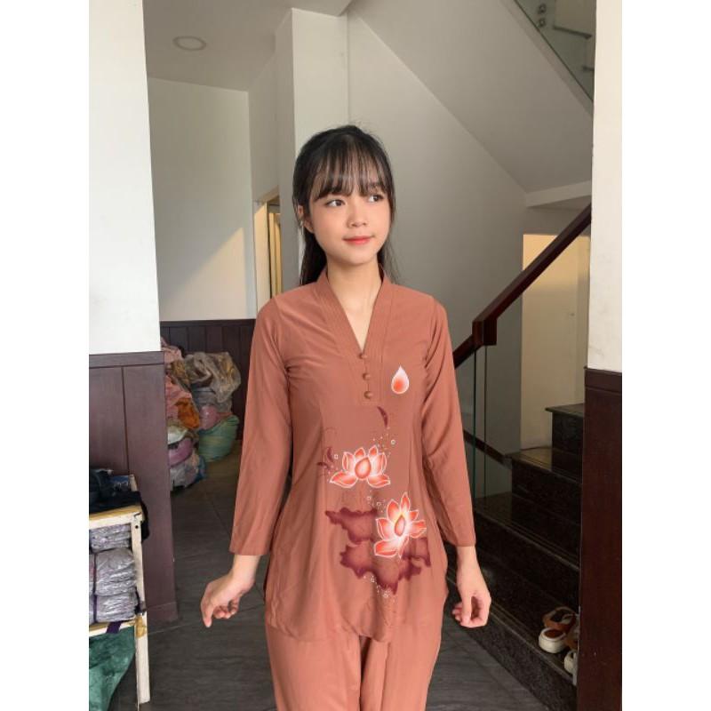 Đồ bộ Đi chùa. cắt tân lửng., .