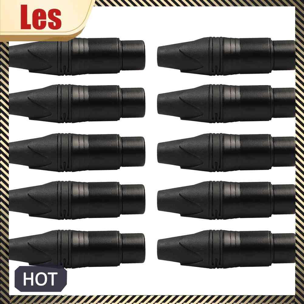 Set 10 Đầu Nối Dây Cáp Âm Thanh XLR 3Pin