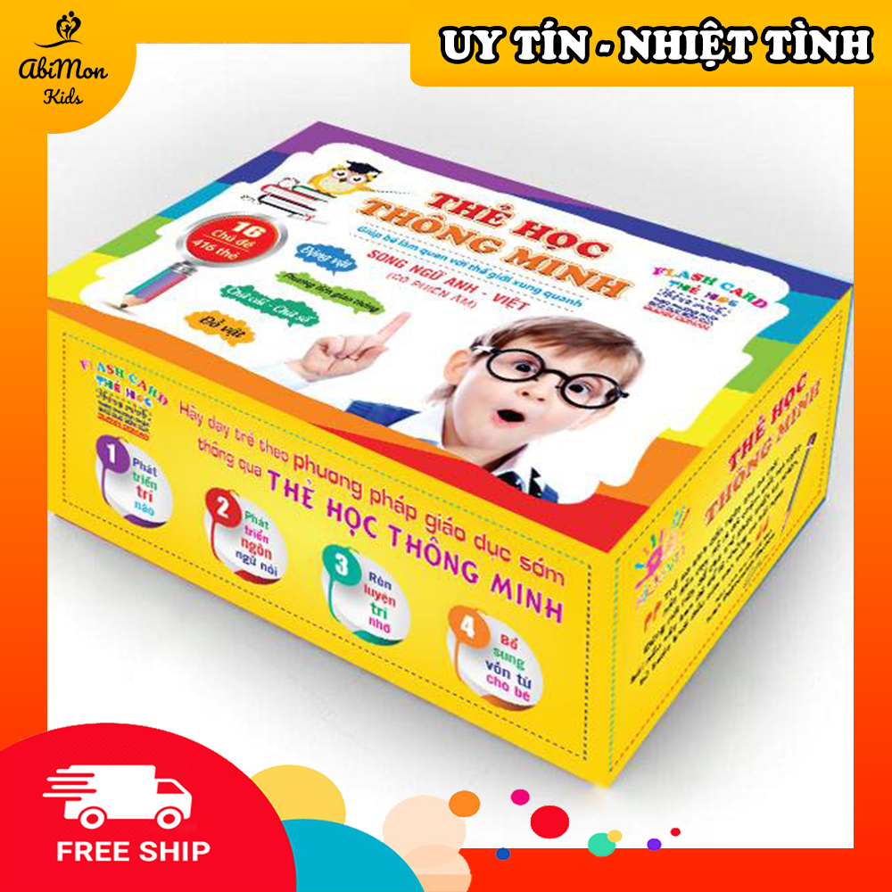 Bộ Thẻ Flashcards 16 Chủ Đề - Học Tiếng Anh Cho Bé || Montessori cao cấp || Đồ chơi Gỗ - Giáo dục - An toàn - Thông minh