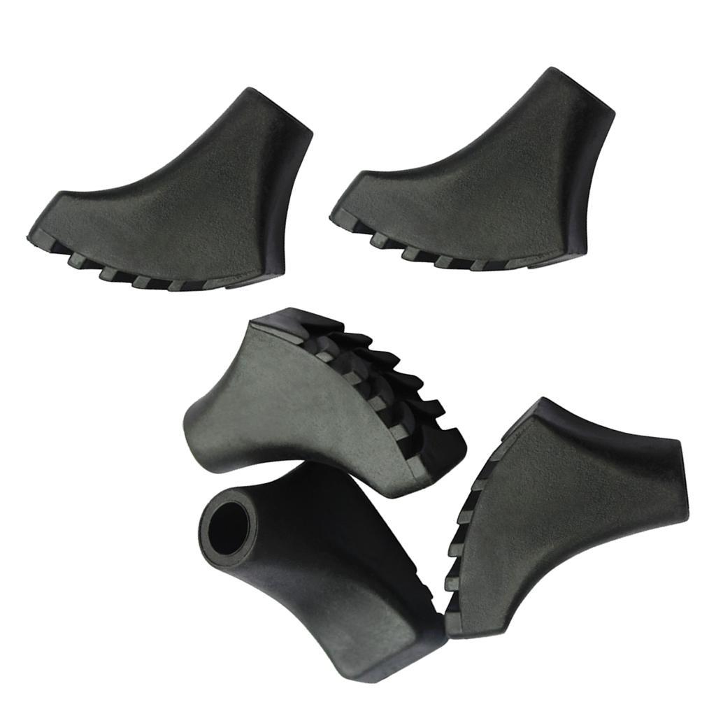 5pcs Trekking Pole Tips Walking Stick Cover Protector Climbing Gear