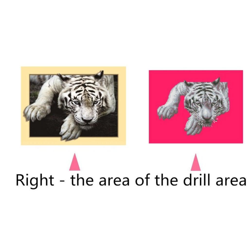 DIY 5D Diamond Painting Embroidery Cross Stitch Animals Tiger Rhinestone Pictures