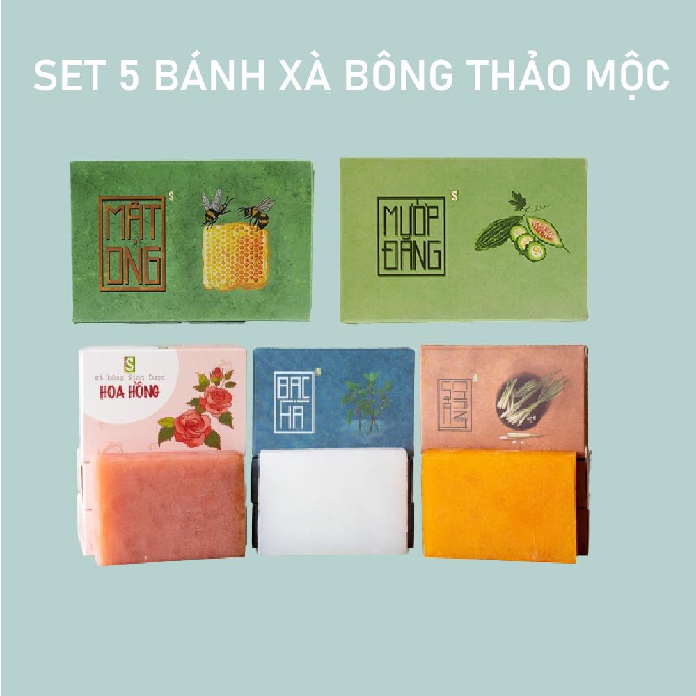 Quà 8 3 Set MÊ XÀ BÔNG COMBO 5 Xà bông Sinh Dược Quà sinh nhật tặng bạn gái Quà tặng bạn trai