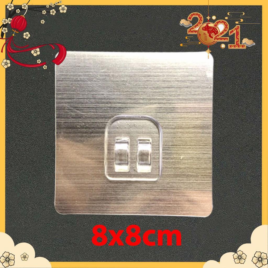 Miếng Dán Gold Đơn 8x8cm Thay Thế Kệ Góc, Kệ Hình Chữ Nhật Sắt Dán Tường - Miếng Dán Dự Phòng Cho Kệ Nhà Tắm Nhà Bếp