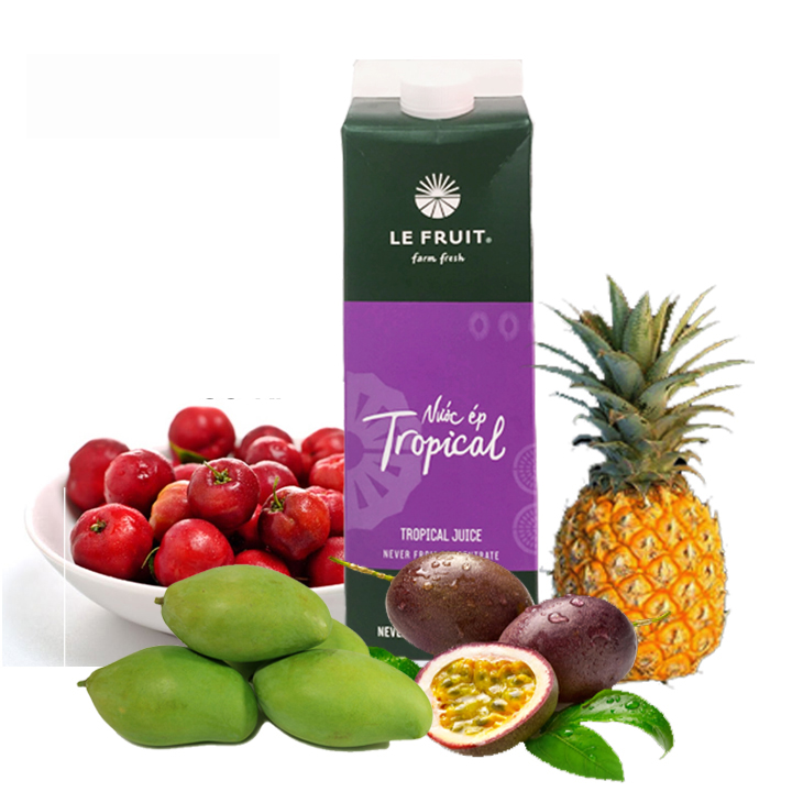 Nước ép trái cây tươi Tropical Le Fruit hộp 1L