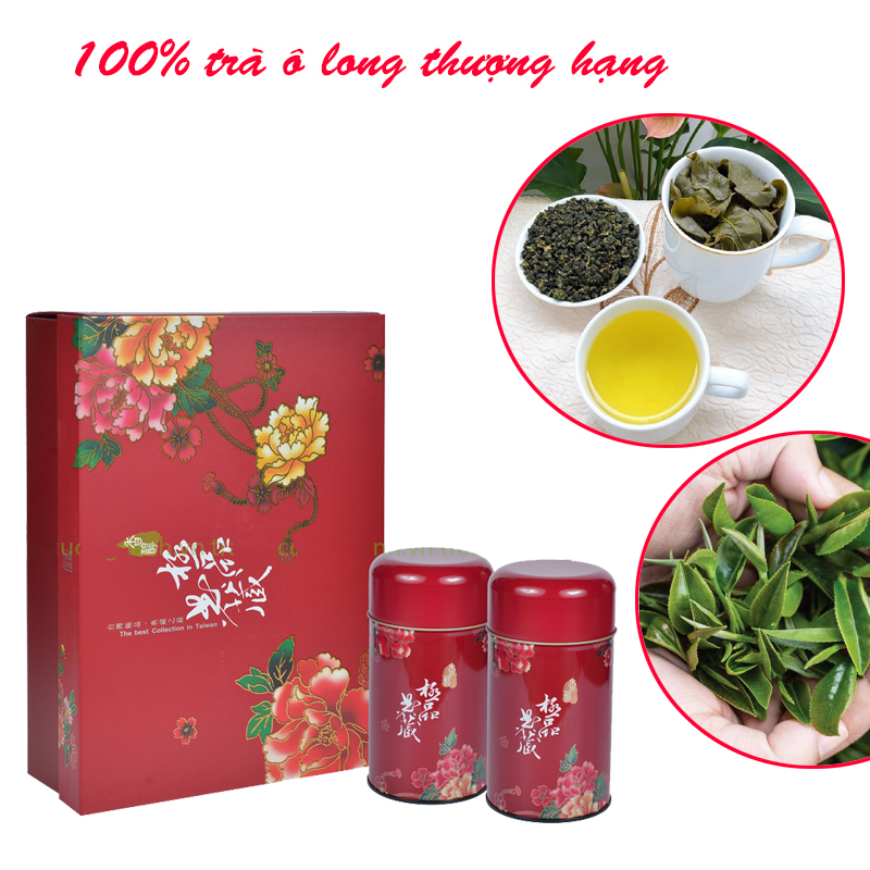 Bộ Trà Olong Phúc Lộc 400 gram - Trà Olong thượng hạng 